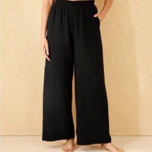 Shade & Shore Black Swim Coverup Pants